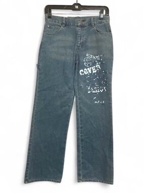 Deadstock Y2K Graphic Print Straight Leg
Jeans - Size 8